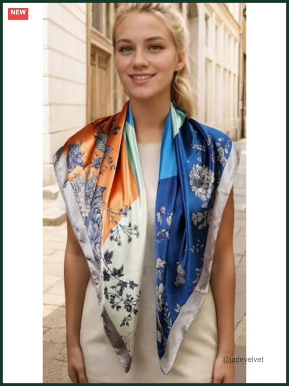 Satin Silk Like Square Scarf Women Hair Wrap Head Scarf Bandana 35x35